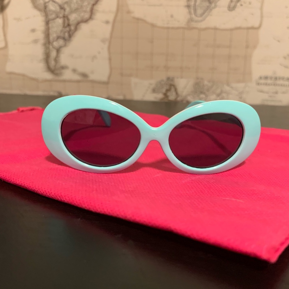 BABY/INFANT Light Aqua Retro Sunglasses